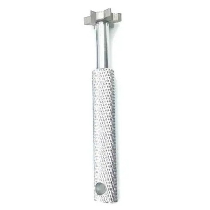 Instrument curatare si ascutire caneluri crose golf, otel, argintiu