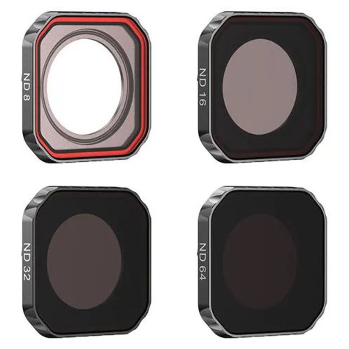 Комплект ND филтри, съвместими с Insta360 Ace Pro 2, K0285-EP0818-HJ44809, ND8/ND16/ND32/ND64, водоустойчиви