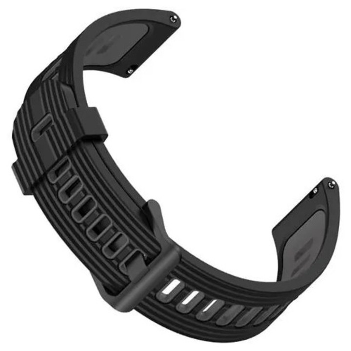 Силиконова каишка за часовник за GT Runner, черен/сив