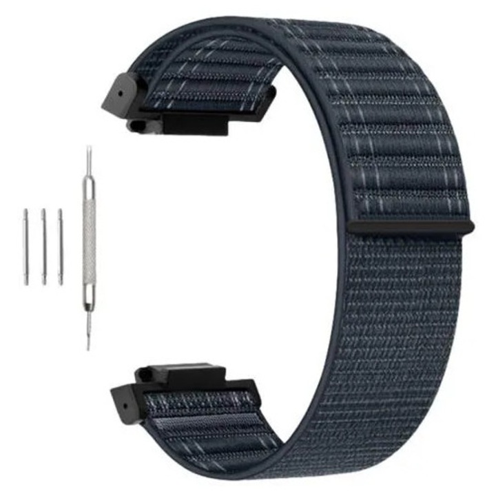 Каишка за часовник от найлон, съвместима с Casio G-Shock GA-110/GA-700/DW-5600/DW-5610, с адаптери и инструменти за монтаж, тъмносиня