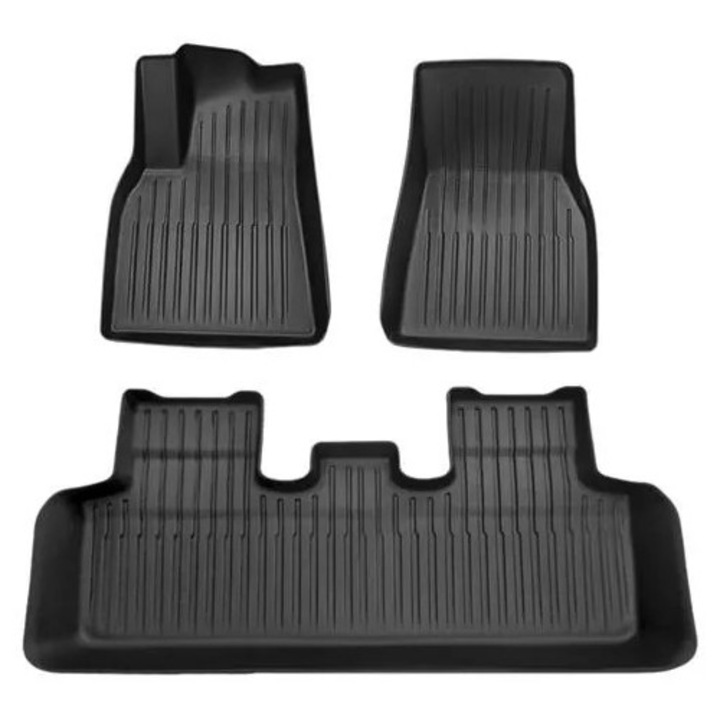 Covorase auto set complet Tesla Model Y 5 locuri negru