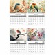 Calendar perete A4 pasari colibri 2026-2027 hartie