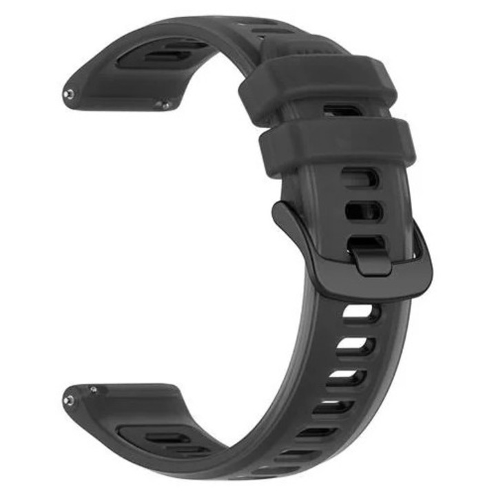 Curea smartwatch gelatina 20mm negru