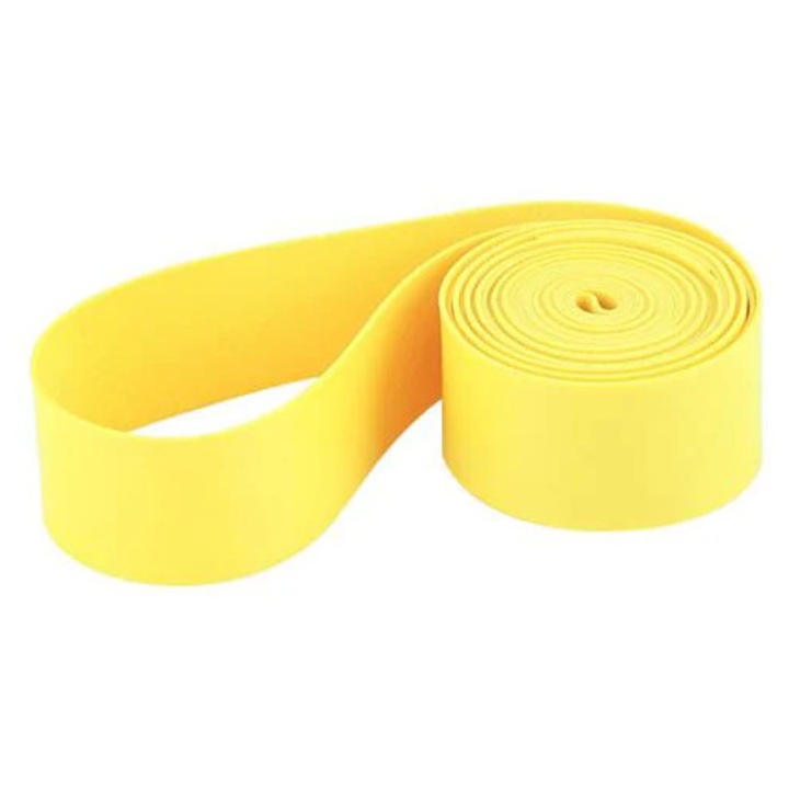 Protectie antiintepare pentru anvelope bicicleta K0285-EP0818-HJ49061, din PVC rezistent, galben, set 2 role