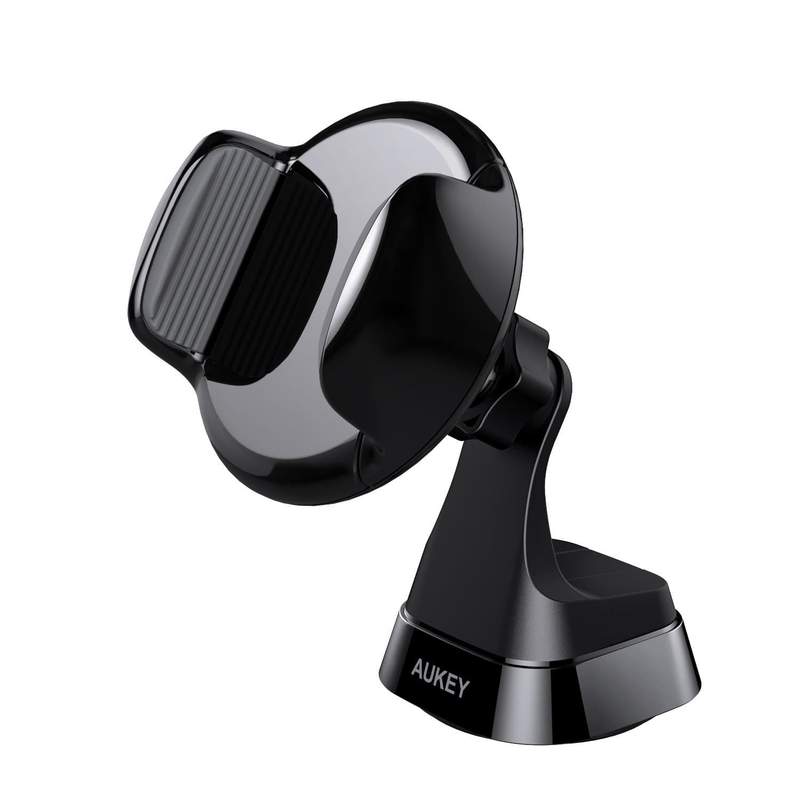 Suport pentru telefon Aukey HD-C28, negru, montare pe parbriz sau bordul masinii, rotire 360 de grade