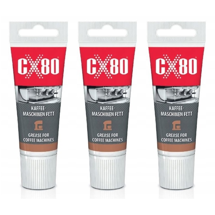 Смазка за храни CX80 за еспресо машини, прозрачна, 40гр x 3