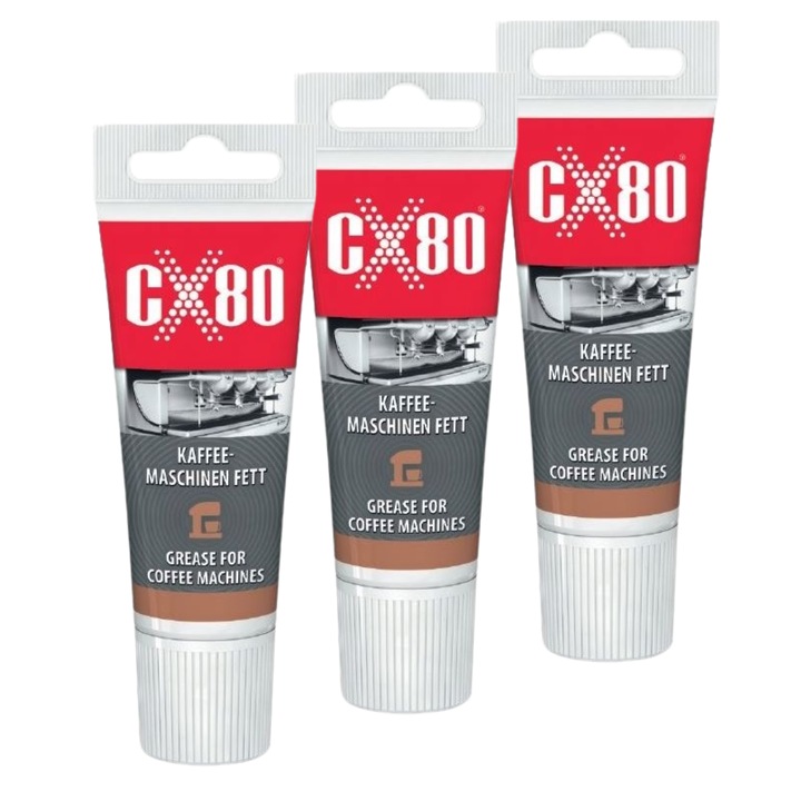 Смазка за хранителни цели CX80 за еспресо машини, прозрачна, 3x40g