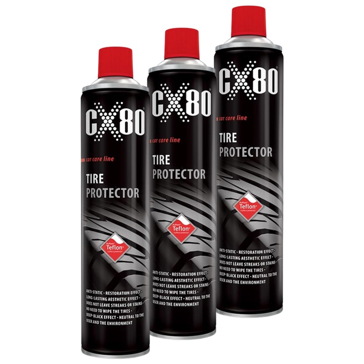 Спрей за защита на гуми CX80 Teflon 600ml комплект 3 бр