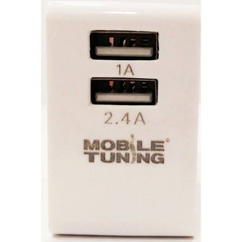 Incarcator retea Mobile Tuning pentru Tableta/Telefoane, 2 x USB, Intrare 100 - 240V / Iesire 1A + 2.4A Incarcator retea Mobile Tuning pentru Tableta/Telefoane, 2 x USB, Intrare 100 - 240V / Iesire 1A + 2.4A
