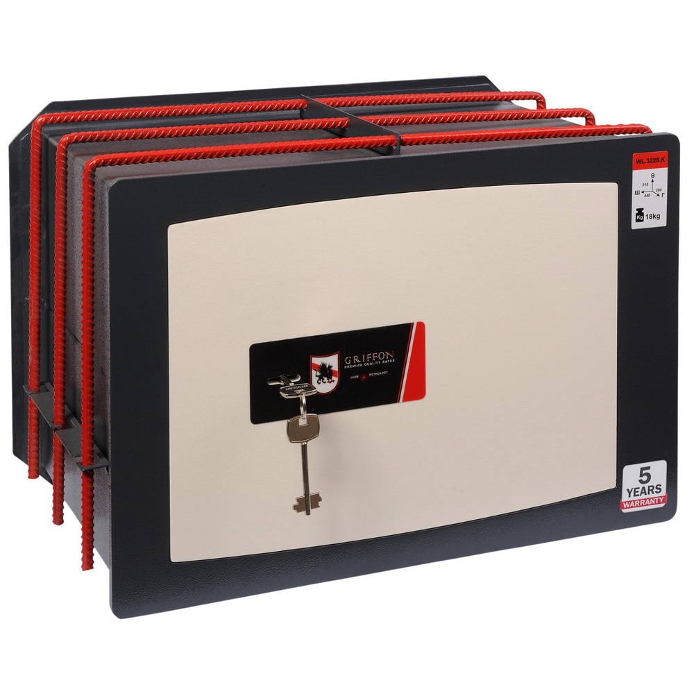 Seif de incastrat in perete, inchidere cu cheie,315x440x280mm,Planet Safe WL.3228.K
