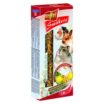 Batoane Vitapol pentru rozatoare cu iaurt si papadie, 90 g Batoane Vitapol pentru rozatoare cu iaurt si papadie, 90 g