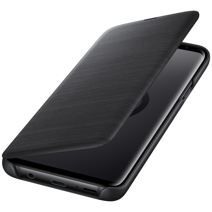 Husa de protectie Samsung LED View pentru Galaxy S9 Plus, Black