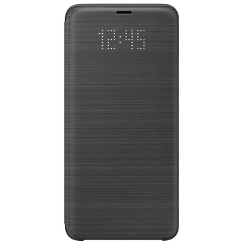 Husa de protectie Samsung LED View pentru Galaxy S9 Plus, Black Husa de protectie Samsung LED View pentru Galaxy S9 Plus, Black