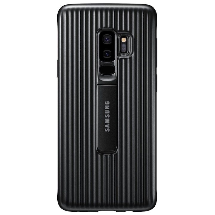 Husa de protectie Samsung Protective Standing pentru Galaxy S9 Plus, Black