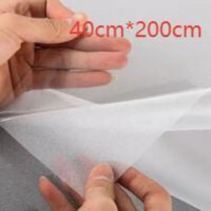 Folie electrostatica opaca pentru ferestre 40x200cm alb