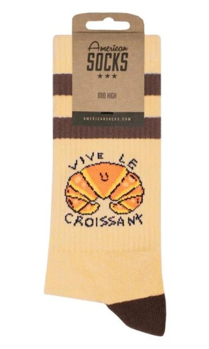 American Socks Vive Le Croissant Multicolor zokni ACCAAME187_cv_st ACCAAME187_cv_st