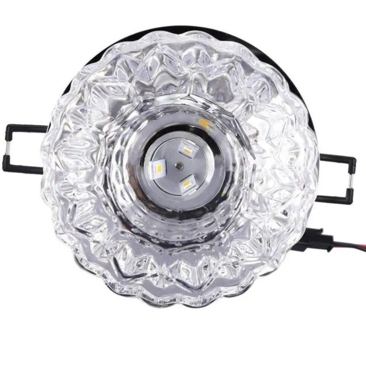 Spot LED 3W, corp incastrat, alb, 5-8cm