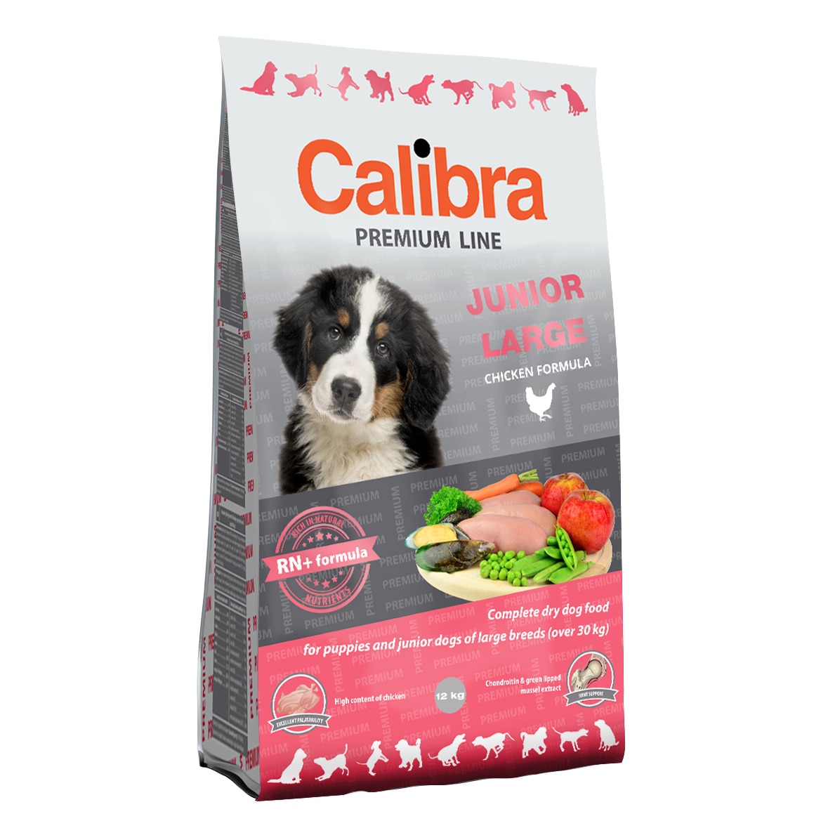 Hrana uscata pentru caini Calibra Premium, Junior Large, 12Kg
