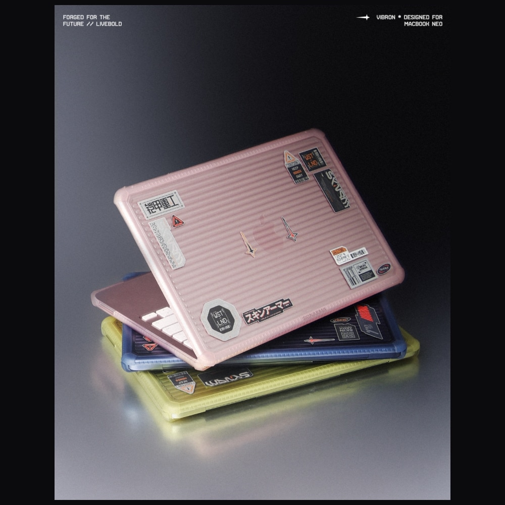 Husa protectoare Skinarma Vibron pentru MacBook Neo 13", roz