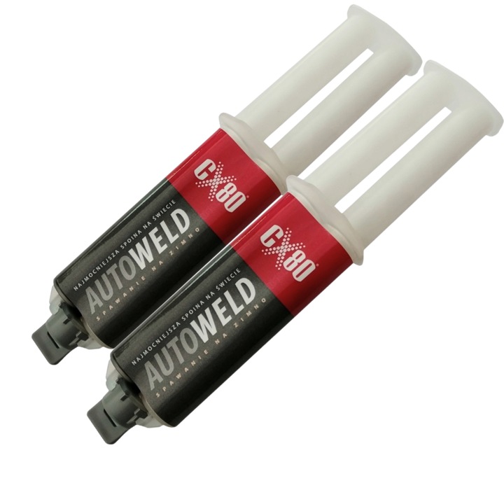 Епоксидно лепило CX80 Auto Weld, 2x30ml, устойчиво на температури, универсално, прозрачно