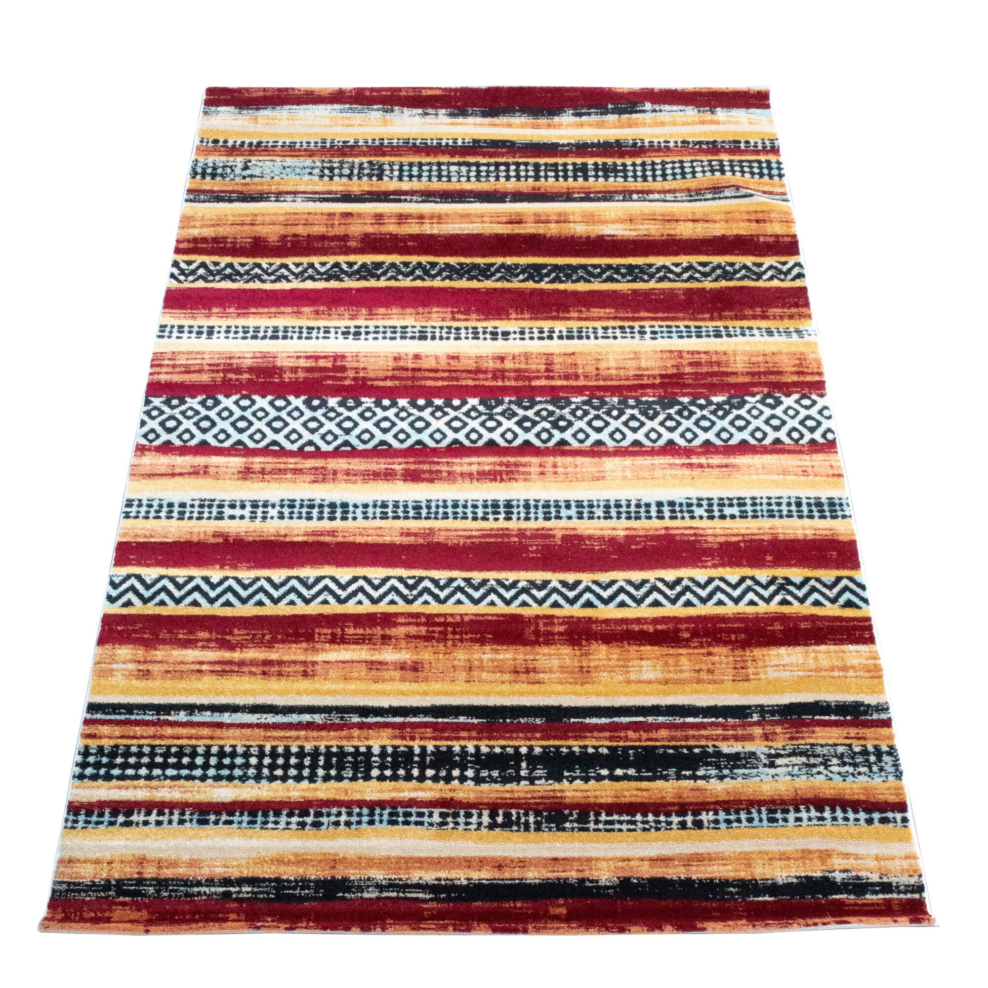 Covor interior Silver 3357, 150x230cm, polipropilena heat seat 100%, gramaj 2000g/mp, model red