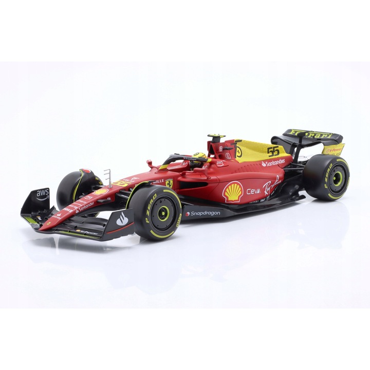 Bburago Ferrari F1-75 Carlos Sainz Jr. modell 1:18, GP Italia 2022
