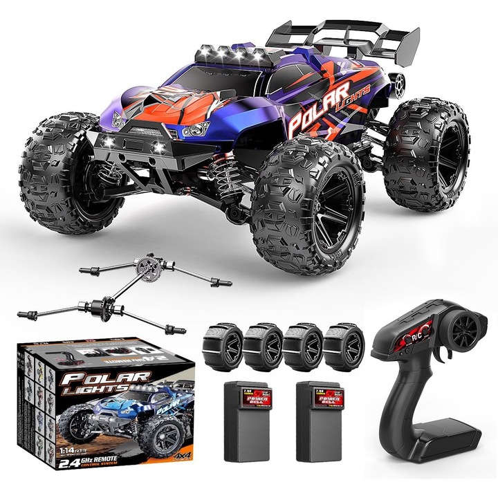RC Офроуд Кола 1:14, 4WD, 40 км/ч, 2 Включени Батерии