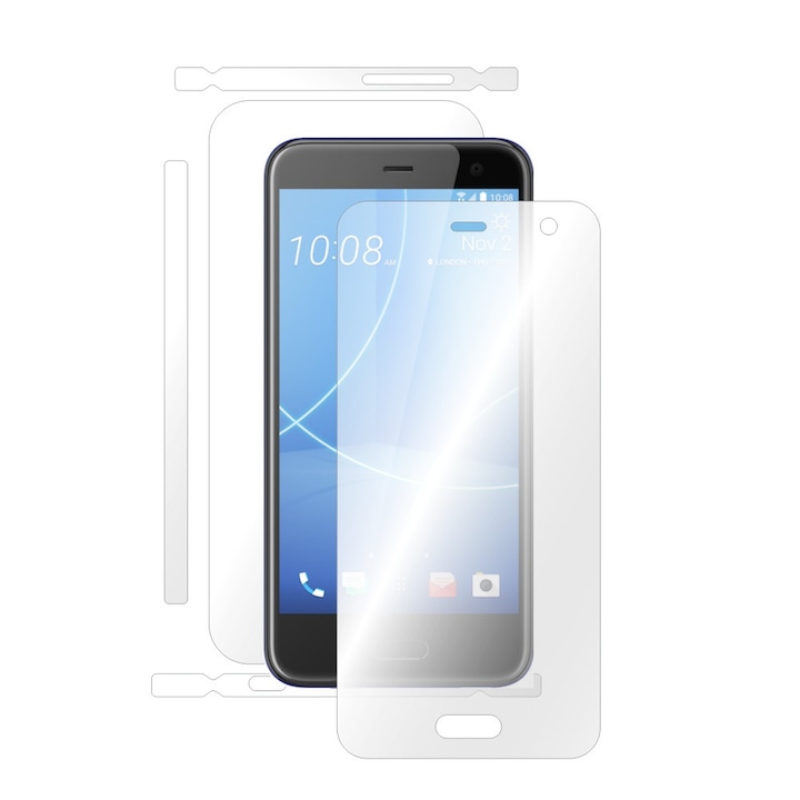 Smart Protection HTC U11 Life fullbody фолио, цял екран защита, гръб и страни + Smart Spray®, Smart Squeegee®, микрофибър и инструкции за инсталиране включени