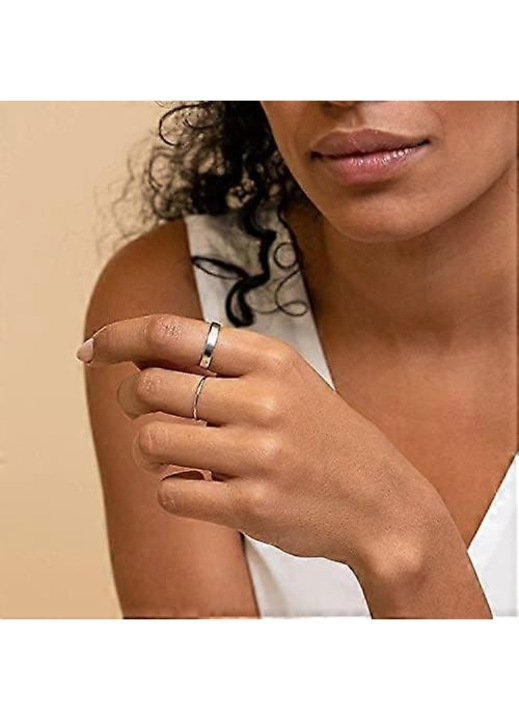 Inel aur 14K placat, 3mm, confort, marimi 4-11