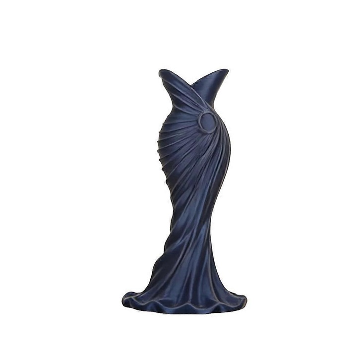 Vaza decorativa, rochie eleganta, plastic, maro, desktop