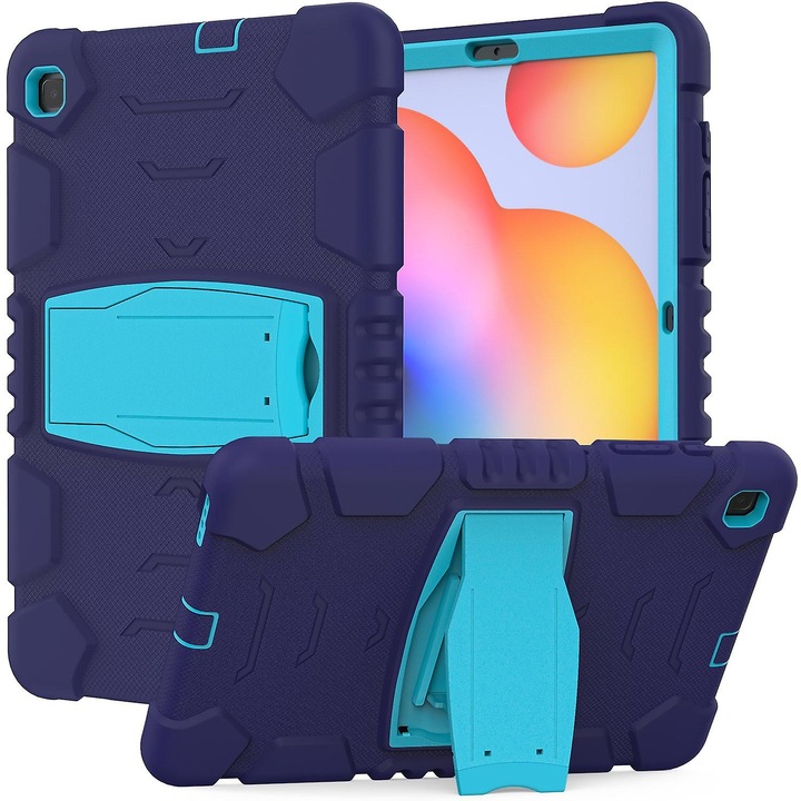 Husa tableta cu suport, albastru ocean, 26x18x2cm, pentru Galaxy Tab S6 Lite