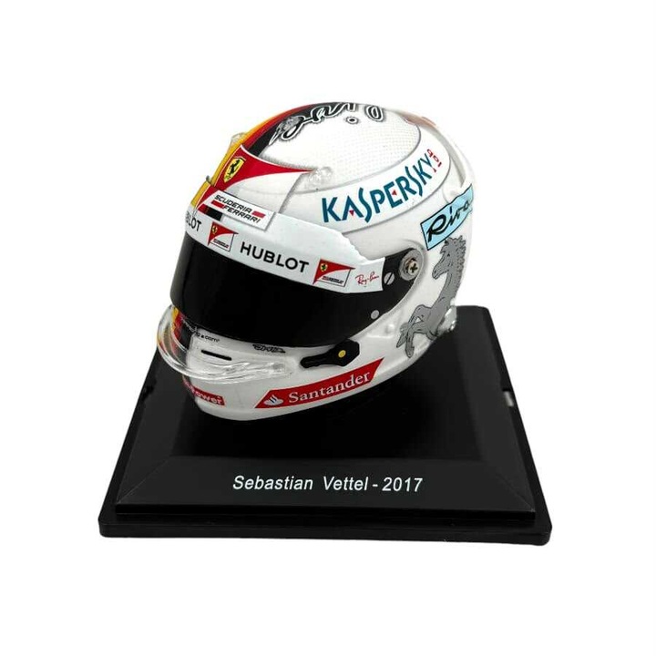 Formula 1 Sebastian Vettel 2015 sisak makett 1/5 méretarány fehér