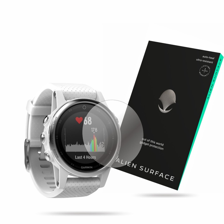 Alien Surface fólia, Garmin Fenix 5s, képernyővédő 1+2 Grid
