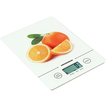 Cantar de bucatarie Heinner HKS-5-org, 5kg, sticla securizata, functie tara, functie cantarire lichide, control touch cu display lcd, gradare 1g, Alb Cantar de bucatarie Heinner HKS-5-org, 5kg, sticla securizata, functie tara, functie cantarire lichide, control touch cu display lcd, gradare 1g, Alb