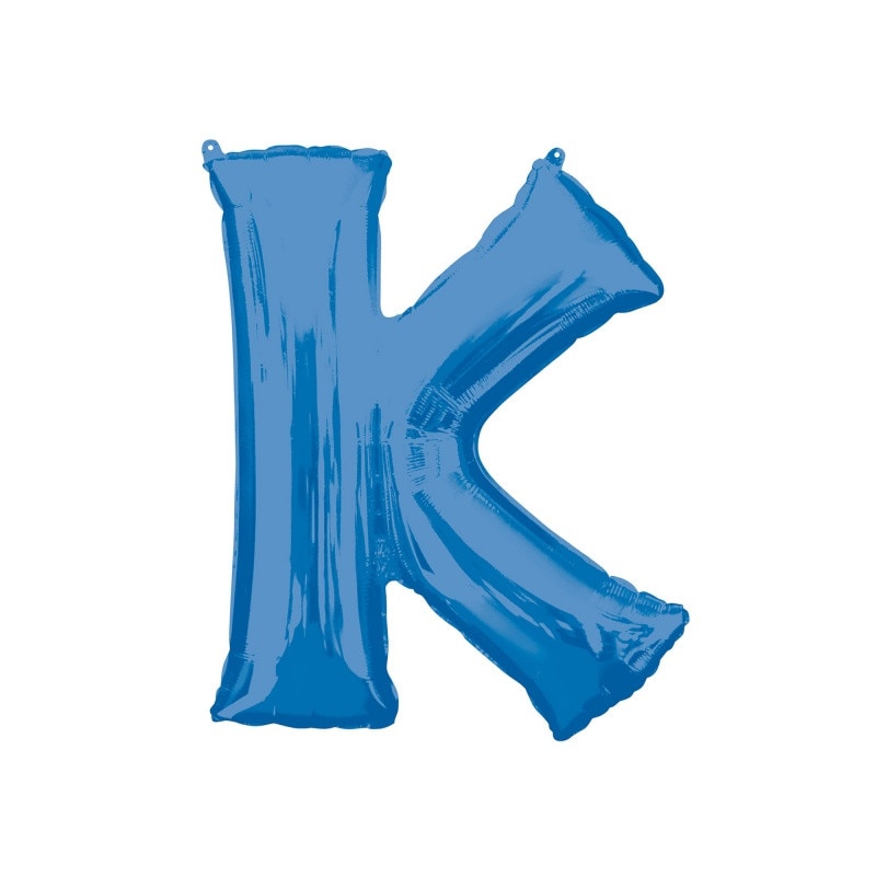 Balon Folie Mare Litera K Albastru - 66 x 83 cm, Amscan 35421