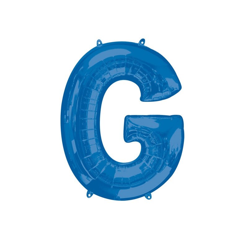 Balon Folie Mare Litera G Albastru - 63 x 81 cm, Amscan 35413