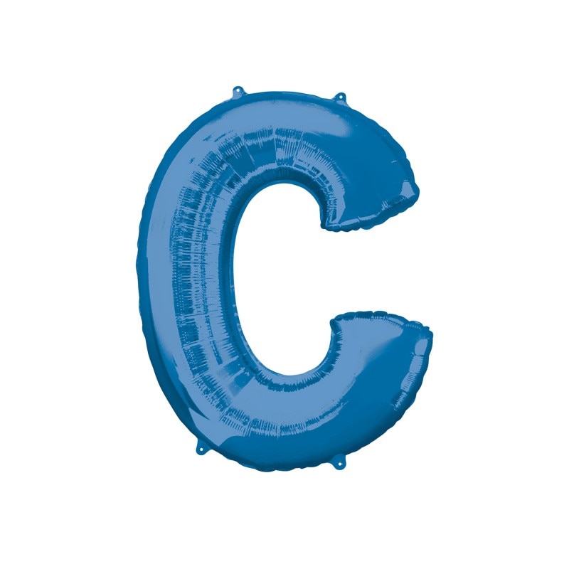 Balon Folie Mare Litera C Albastru - 63 x 81 cm, Amscan 35405
