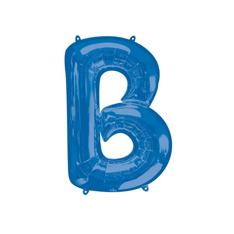 Balon Folie Mare Litera B Albastru - 58 x 86 cm, Amscan 35403