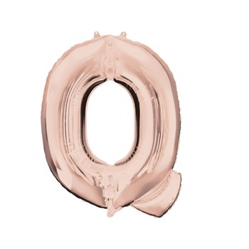 Balon Folie Mare Litera Q Rose Gold - 60 x 81cm, Amscan 36580 Balon Folie Mare Litera Q Rose Gold - 60 x 81cm, Amscan 36580