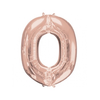 Balon Folie Mare Litera O Rose Gold - 66 x 83cm, Amscan 36578 Balon Folie Mare Litera O Rose Gold - 66 x 83cm, Amscan 36578