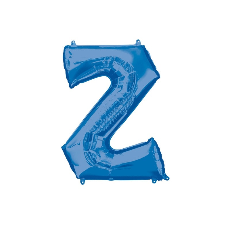 Balon Folie Mare Litera Z Albastru - 63 x 83cm, Amscan 35451