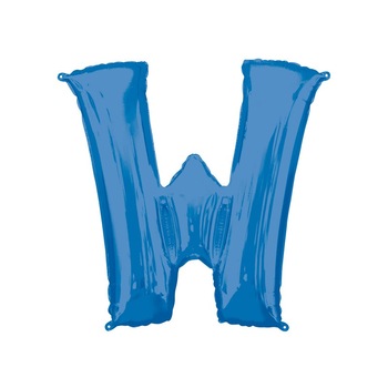 Balon Folie Mare Litera W Albastru - 71 x 83 cm, Amscan 35445 Balon Folie Mare Litera W Albastru - 71 x 83 cm, Amscan 35445