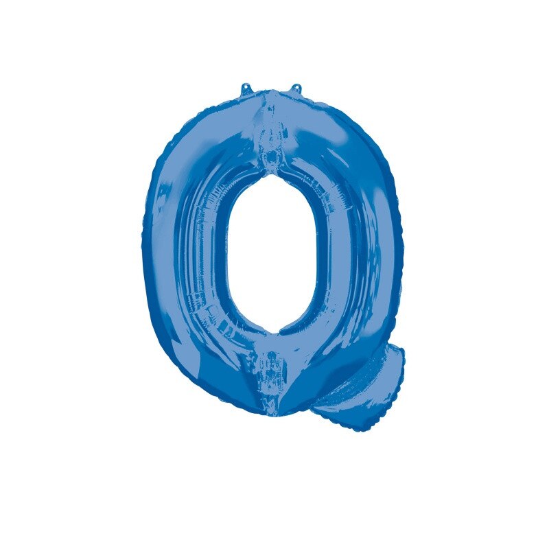 Balon Folie Mare Litera Q Albastru - 60 x 81 cm, Amscan 35433