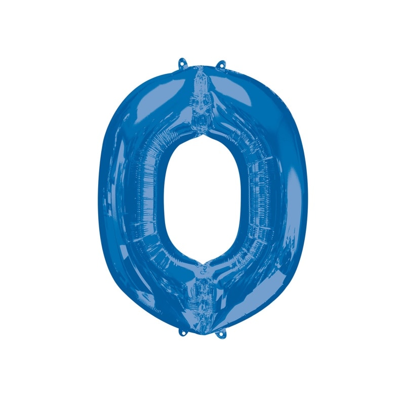 Balon Folie Mare Litera O Albastru - 66 x 83 cm, Amscan 35429