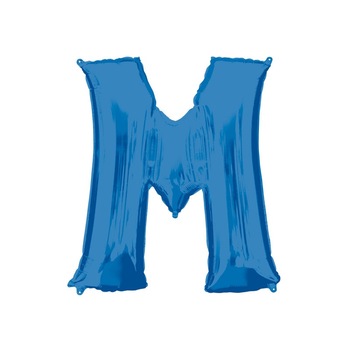 Balon Folie Mare Litera M Albastru - 81 x 83 cm, Amscan 35425 Balon Folie Mare Litera M Albastru - 81 x 83 cm, Amscan 35425