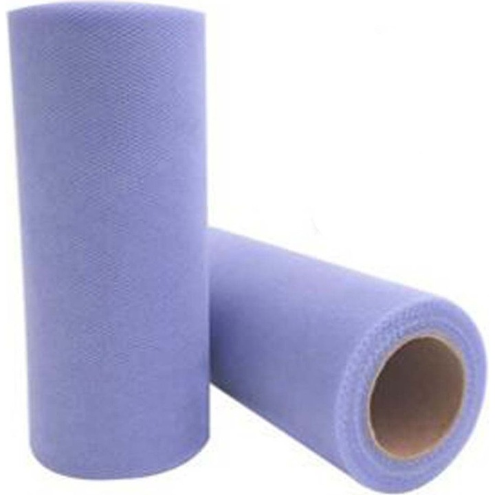 Material textil tull, 2 role, 15cmx90m, multicolor, 100% poliester