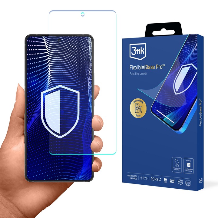 Folie protectie 3mk FlexibleGlass Pro rezistenta si flexibila pentru Asus Zenfone 12 Ultra