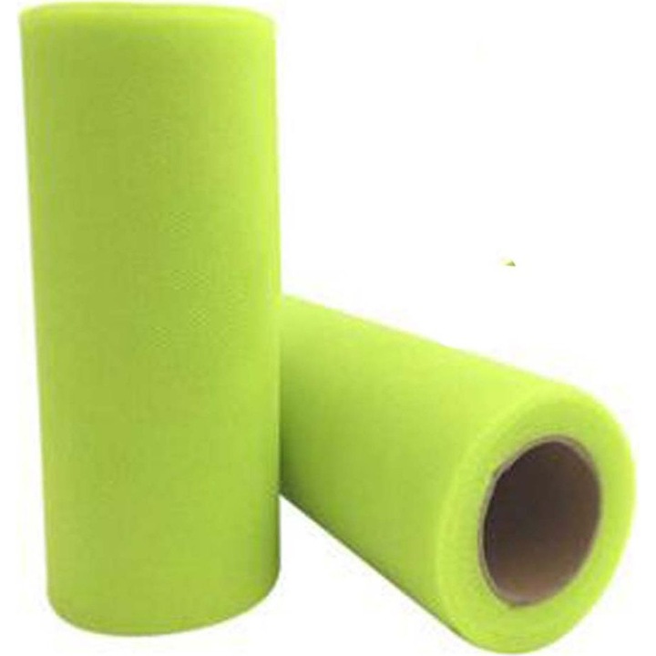 Material textil tull, 2 role, 15cmx90m, multicolor