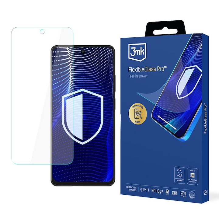 Folie protectie 3mk FlexibleGlass Pro, rezistenta, transparenta, Oppo A40, 4G