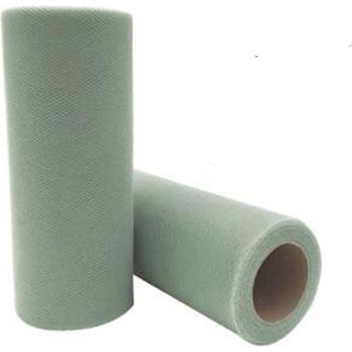 Material textil tull, 2 role, 15cmx90m, multicolor, 100% poliester